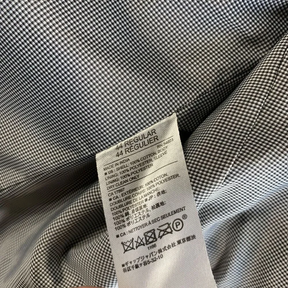 Banana Republic Blazer Mens 44 R Blue‎ Gray Sport Coat Suit Jacket Slim Fit